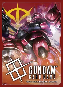 Char's Zaku Zeon Gundam Card Game Official Japanese 70 Sleeves GA1 New - Image 3