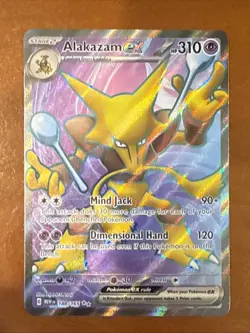 Pokemon TCG English Card Mew 151 Alakazam ex 188/165 Full Art - Image 1