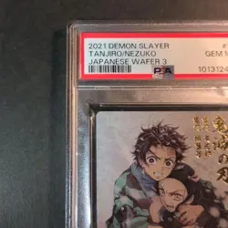 PSA10 Tanjiro Kamado Nezuko #30 Demon slayer Card 2021 Japanese Japan - Image 2