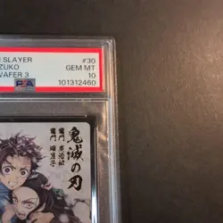 PSA10 Tanjiro Kamado Nezuko #30 Demon slayer Card 2021 Japanese Japan - Image 3