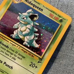 Nidoqueen Holo 12/130 Base Set 1999 Pokemon Card Near Mint - Image 2