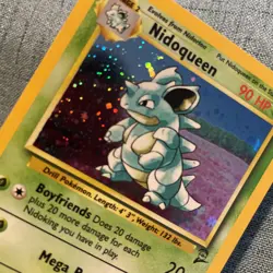 Nidoqueen Holo 12/130 Base Set 1999 Pokemon Card Near Mint - Image 3