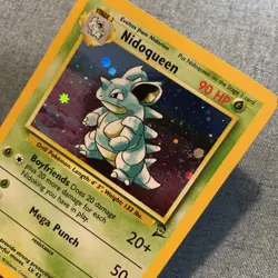 Nidoqueen Holo 12/130 Base Set 1999 Pokemon Card Near Mint - Image 3