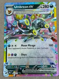 Umbreon ex 060/131 Prismatic Evolutions Double Rare Holo Pokemon TCG Card NM - Image 1