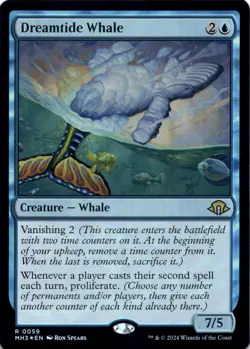 Dreamtide Whale (Foil) Modern Horizons 3 - Magic MTG NM - Image 1