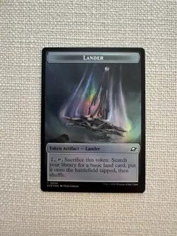 Lander 0004/Human Soldier 0002 Token Foil Edge of Eternities MTG NM - Image 1