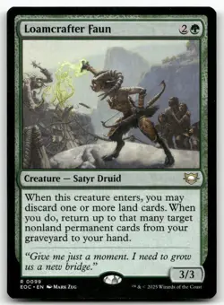 Loamcrafter Faun 99 MTG Commander: Edge of Eternities R NM - Image 1