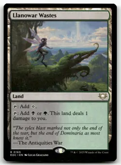 Llanowar Wastes 165 MTG Commander: Edge of Eternities R NM - Image 1