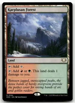 Karplusan Forest 164 MTG Commander: Edge of Eternities R NM - Image 1