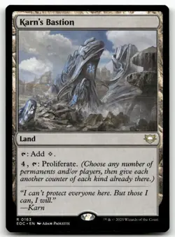 Karn's Bastion 163 MTG Commander: Edge of Eternities R NM - Image 1