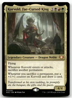 Korvold, Fae-Cursed King 120 MTG Commander: Edge of Eternities M NM - Image 1