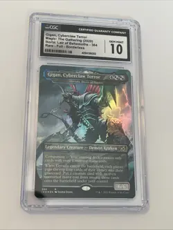 MTG Magic the Gathering CGC 10 Gem Mint FOIL GIGAN, CYBERCLAW TERROR from IKO - Image 1