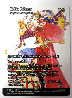 MTG Final Fantasy - Kefka Palazzo (Purphoros) - Borderless Mythic - 0014 NM - Image 1