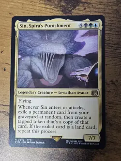 Sin, Spira's Punishment Rare MTG Final Fantasy FIN 242 NM - Image 1