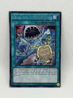 Yugioh! Painful Decision - DOCS-DE065 - Secret Rare - 1st Edition - NM - German - Image 1