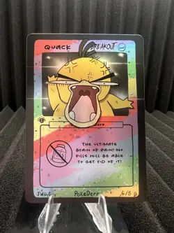 Quack (Psyduck) 6/8 - 1st Edition Pokederp Second Print Fan Art - Pokemon - Image 1