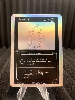 Quack (Psyduck) 5/7 - 1st Edition Pokederp Second Print Fan Art - Pokemon - Image 1