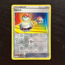 Switch 144/159 Pokemon Crown Zenith Sword & Shield Reverse Holo Common NM - Image 1