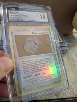 TOP POP 12) CGC 10 GEM MINT Pokemon EX Sandstorm Claw Fossil Reverse Holo 90/100 - Image 3
