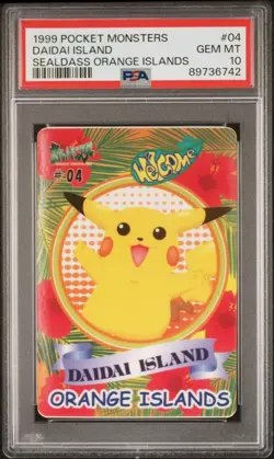 [PSA10] ya24 Psa10 Pokemon Shieldus Orange Island 04 Bandai Sticker 1999 - Image 1