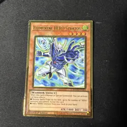 Elemental Hero Stratos - MAGO-EN004 - Premium Gold Rare 1st Ed Yugioh - NM - Image 1