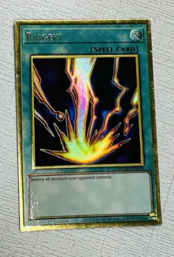 RAIGEKI - 1st Edition Yugioh TCG - MGED-EN038 - LP - Image 1