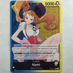 Nami OP11-041 Leader Common A Fist of Divine Speed ONE PIECE Card English - Image 1