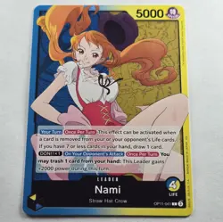 Nami OP11-041 Leader Common A Fist of Divine Speed ONE PIECE Card English - Image 2