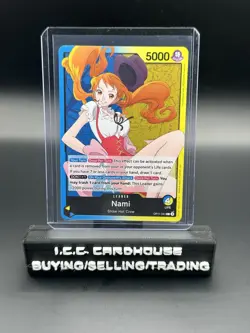 Nami OP11-041 Leader Common A Fist of Divine Speed ONE PIECE Card English - Image 1