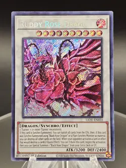 Yugioh MP22-EN077 Ruddy Rose Dragon 1st MINT Prismatic Secret Rare - Image 1
