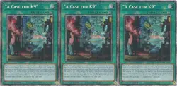 Yugioh JUSH-EN040 "A Case for K9" X3 Starlight Rare 1st Edition MINT - Image 1