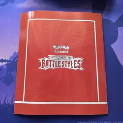 Pokemon TCG Battle Styles (Red) ETB Player's Guide Booklet Card List - Image 2