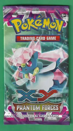 Pokemon "Phantom Forces" 10-Card Sealed Booster Pack (Diancie) X1 - Image 1