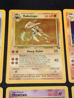 Pokemon Vintage Rare Holo Card Lot Base Set, Fossil, Jungle, Team Rocket MP/HP - Image 3