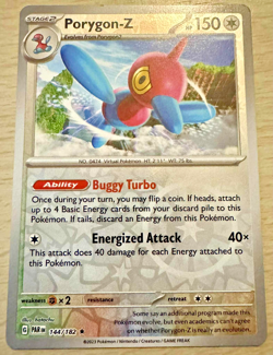Pokemon TCG Porygon-Z 144/182 Destined Rival Reverse Holo Rare Card - Image 1