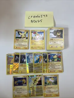 Mid Era Pokemon Card Lot of Lightning Energy Cards Common, Uncommon, Rare, Holos - Image 1