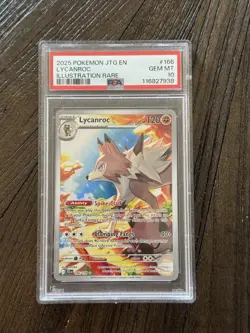 Pokemon Lycanroc - PSA 10 - Journey Together - Illustration Rare - 166/159 Card - Image 1