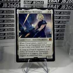 Final Fantasy MTG Magic The Gathering Cloud, Midgar Mercenary Non-Foil Rare FIN - Image 1