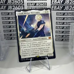 Final Fantasy MTG Magic The Gathering Cloud, Midgar Mercenary Non-Foil Rare FIN - Image 2