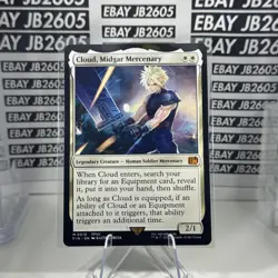 Final Fantasy MTG Magic The Gathering Cloud, Midgar Mercenary Non-Foil Rare FIN - Image 4