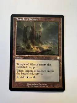 Temple of Silence - RETRO FRAME - MTG The Brothers' War: Commander - NM - Image 1
