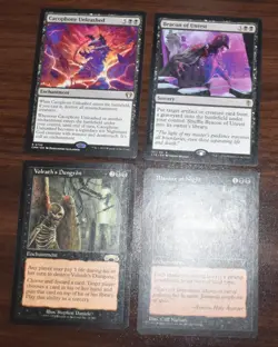 4x Rare Black MTG Rares Blanket of Night, Volrath's Dungeon, Beacon of Unrest - Image 2