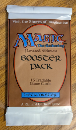MTG - Revised Booster Pack - Magic the Gathering, Factory Sealed 1994 - Image 1