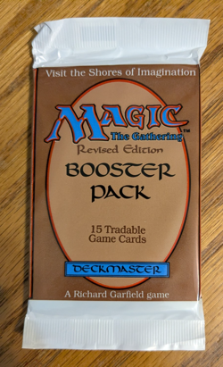MTG - Revised Booster Pack - Magic the Gathering, Factory Sealed 1994 - Image 1