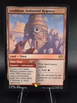 MTG Lindblum, Industrial Regency NM Town Final Fantasy FIN Magic card - Image 1