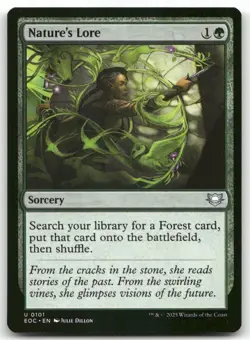 Nature's Lore 101 MTG Commander: Edge of Eternities U NM - Image 1