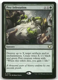 Pest Infestation 103 MTG Commander: Edge of Eternities R NM - Image 1