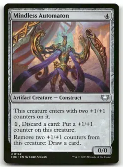 Mindless Automaton 142 MTG Commander: Edge of Eternities U NM - Image 1