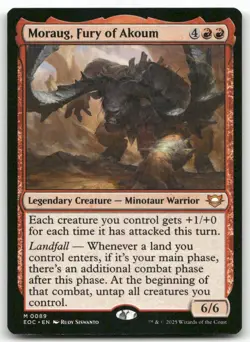 Moraug, Fury of Akoum 89 MTG Commander: Edge of Eternities M NM - Image 1