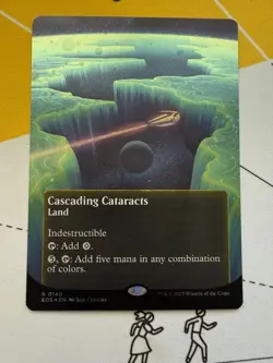 CASCADING CATARACTS GALAXY FOIL [Borderless] - Rare - EOE Edge of Eternities MTG - Image 1